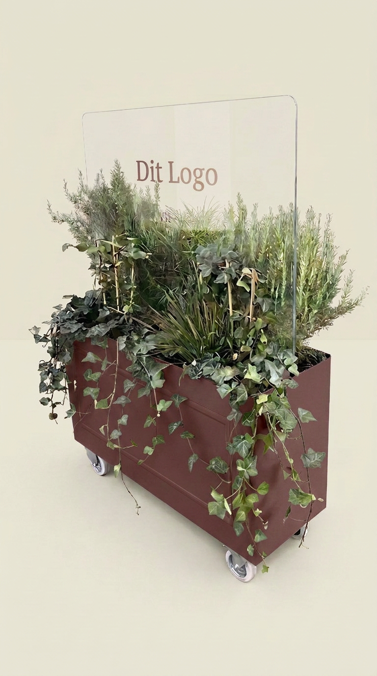ROOMBOOM Rumskaber i vin-høst med glasafskærmning og grønne planter